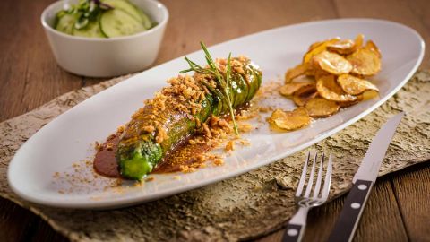 Vegane Zucchini Currywurst